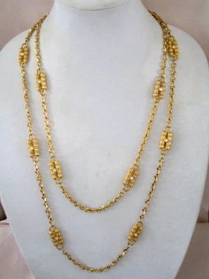 Camrose & Kross Jacqueline Kennedy JBK Gold Plated Crystal Paperclip Necklace - Image 1 of 4