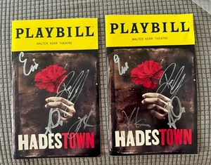 HADESTOWN, PLAYBILL, SEPTEMBER 2022, REEVE CARNEY SIGNED, WALTER KERR 2 COPIES - Picture 1 of 3