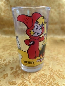 1970s Vintage WENDY THE GOOD LITTLE WITCH Pepsi Collector Glass 5” Tall 10oz - Picture 1 of 7