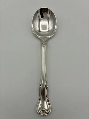 Colher de sopa creme redonda prata esterlina Tiffany & Co Provence sem monograma - Imagem 1 de 4