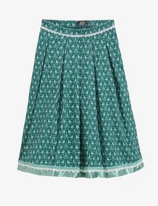 Dirndl Rock Trachtenrock grün Baumwolle Gr. 38-56 Tracht Oktoberfest-Rock Neu - Bild 1 von 1