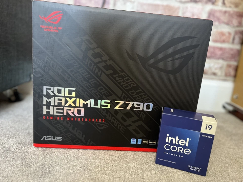 Intel i9 14900KF and Asus ROG Maximus z790 Hero - Bundle - Image 1 of 3
