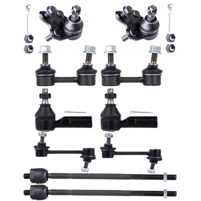 10pcs Front Tie Rod Ends Sway Bars Ball Joints For 1994-1999 Toyota Celica GT - Image 1 of 4