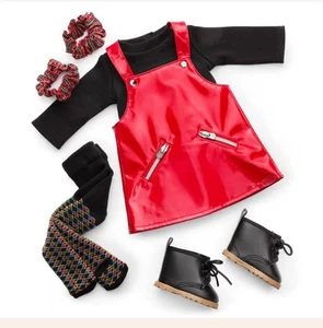 American Girl Nickis roter Vinyl Pullover Outfit - NEU IM KARTON - Bild 1 von 1
