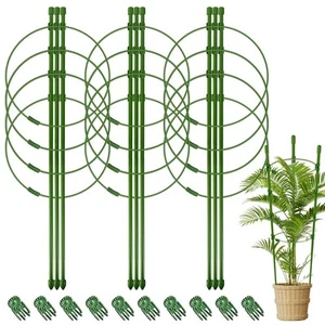 3 Packs Plant Support Cages Tomato Cage for Garden- 30 Inch Adjustable Garden... - Picture 1 of 7