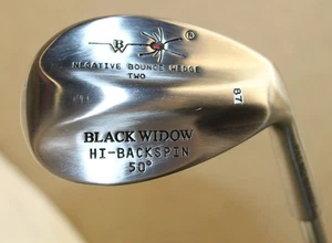 */New -Black Widow - 50* Negative Bounce Gap Wedge - RH- Men's- Steel- Stiff #87 - Picture 1 of 19