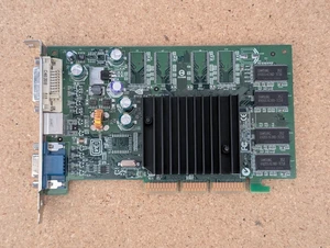 Nvidia GeForce FX 5200 P162 Graphics Card Video AGP 128MB DVI-I S-Video VGA - Picture 1 of 7