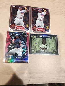 4) Serie de actualización cromada Topps 2023 Michael Harris II #USC 153 RC ROY+Bowman Plat - Imagen 1 de 4