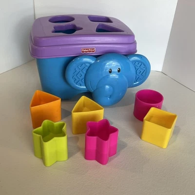 Fisher-Price SHAPE SORTER for Babies & Kids 1-3 Elephant, Daycare, Toy, Learning - Image 1 of 4