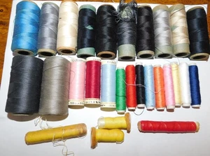 Vintage Lot of 24 Spools of Thread in  Assorted Colors Empeco Germany - Picture 1 of 9