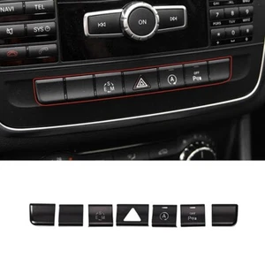7Pcs For Mercedes For Benz GLA CLA A B Class Center Console Button Trim Sticker - Bild 1 von 8