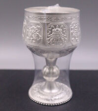 Pure 999 Fine Silver Goblet Gossip Eight Treasure Wine Cup Sets Cups 3.42inchH