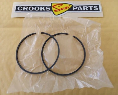 Juego de anillos de pistón NOS 12140-16700 TM400/TS400 genuino Suzuki +,5 mm (82,5 mm de diámetro) Foto 1 de 4
