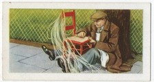 PRIORY TEA TRADE CARD I-SPY OUT & ABOUT 1957 NUMBER 5 CHAIR MENDER