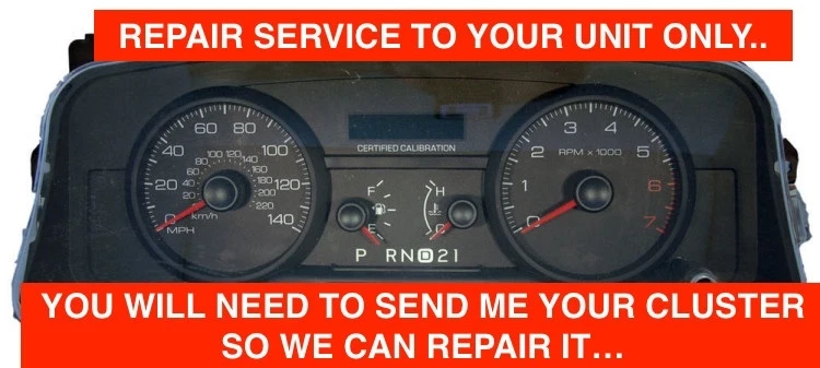 06-11 Ford Crown Victoria Speedometer Cluster Odometer Display Repair Service - Image 1 of 1