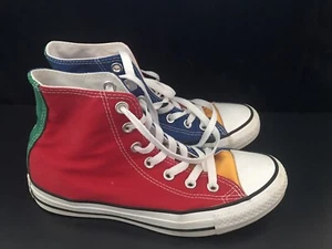 Converse Primary Colors Chuck Taylor All Star Lace up High Top Sneakers Mens 5 - Picture 1 of 7