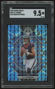 2023 PANINI MOSAIC CJ STROUD BLUE REACTIVE PRIZM RC #292 SGC 9.5 MT+ - Picture 1 of 2