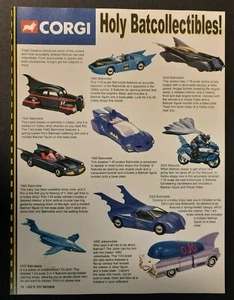 CORGI Neuerscheinungen Vorschau Seite BATMOBILES ~ Vintage Magazin DRUCKANZEIGE 2004 - Bild 1 von 1