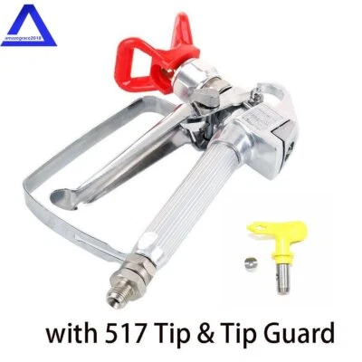 MARDDPAIR 3600 psi Airless Paint Spray Gun 517 Spray Tip + Nozzle Guard for Sprayers