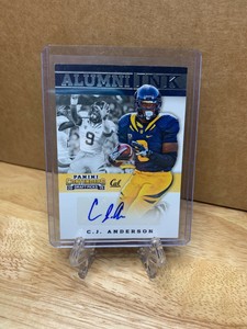 2015 Panini Contenders Draft Picks Alumni Ink CJ Anderson #11 Auto Broncos Rams 