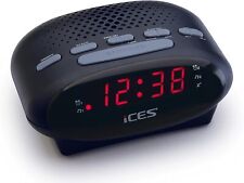 ICES ICR-210 Uhrenradio - Radiowecker mit 2 Weckzeiten - PLL FM