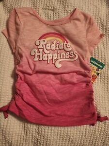 Garanimals Toddler Girls "Radiate Happiness" Pink Tshirt Size 2T Drawstring NWT