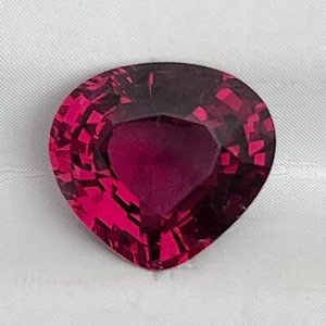 Natural Earth Mine Pink Garnet 3.42 Cts Pear Cut Loose Gemstone Anniversary - Picture 1 of 9