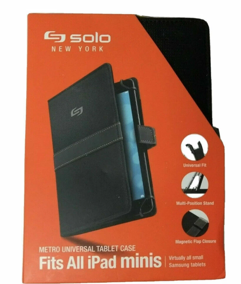 Solo NY Metro Universal iPad Minis Tablet Case Black Color UBN2204 - Image 1 of 1