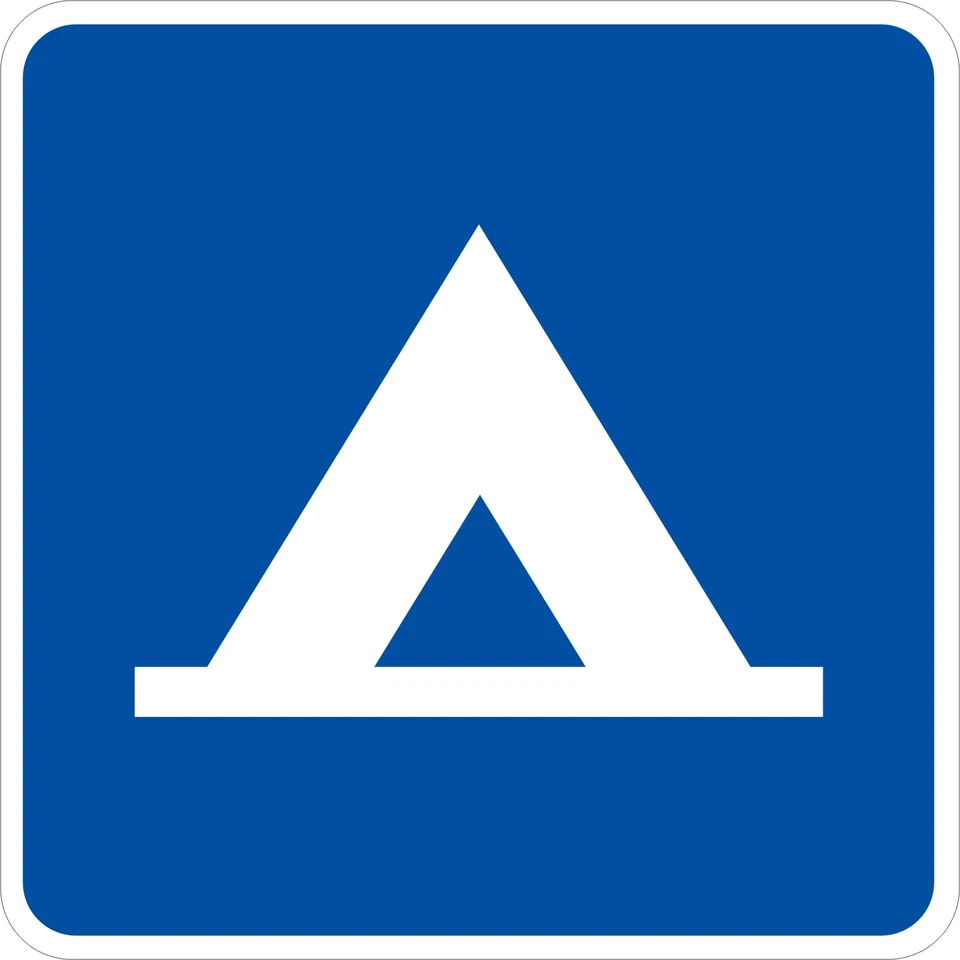 CAMPING AREA SIGN Vinyl Decal / Sticker ** 5 Sizes **   - Imagem 1 de 1