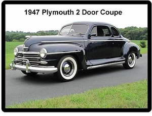 Plymouth 1947 cupé de 2 puertas automático refrigerador/caja de herramientas imán - Imagen 1 de 1