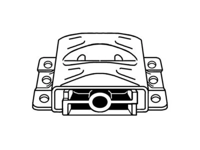 Para GMC V1500 1987 Suburban montaje de motor delantero 26361KFVH 6,2 L V8 montaje de motor Foto 1 de 2