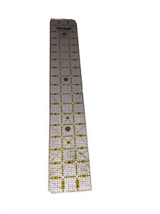 Omnigrid Ruler With Angles 3 X 18 Inches R18A Non Skid Dots On Back Gently Used