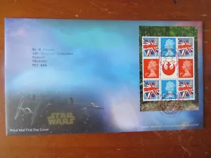 GB (5-2006) 2015 STAR WARS PANE FDC BUREAU SP/HAND/STAMP - Picture 1 of 1