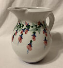 Lovely John Herbon Pottery 6.25? Hand Painted Pitcher, Floral