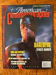 American Cinematographer Magazine - March 2003 - Daredevil; Gods and Generals - Picture 1 of 1