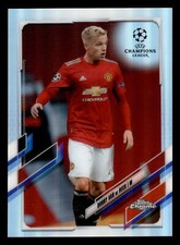 2021 Topps Chrome Donny Van de Beek #82 Refractor Manchester United