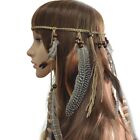 Hair Rope Feather Tassel Headband Hippie Rope Tribal Hair Rope Boho Tassel