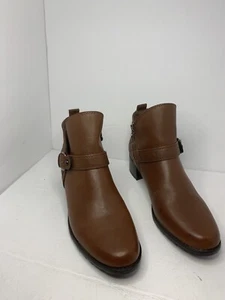 Dana Buchman Women’s Dorsa Ankle Boots Side Zip Brown Size 8.5 - Picture 1 of 12