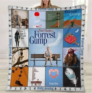 Forrest Gump Fleece Blanket, Movie Quote Blanket - Picture 1 of 1