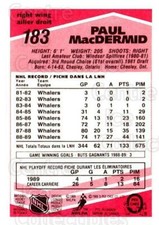 1989-90 O-Pee-Chee Tembec Test #183 Paul MacDermid