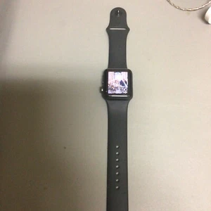 Apple Watch Series 3 38mm  Aluminum Case Black Sport Band For Parts Or Repair! - Picture 1 of 11