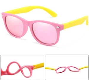 Gladient Colorful Lens Children Sunglass - Silicone Safety Eyewear Glasses 1pcs - Picture 1 of 37