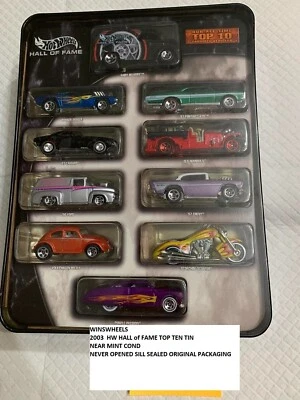 2003 HOT WHEELS HALL of FAME TIN 10 CARS 💰😍💎DAIRY DELIVERY - Image 1 of 2