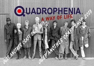 Quadrophenia Movie Poster Mod Scooter Lambretta Vespa 1979 A3 42cm x 29.7cm - Picture 1 of 1