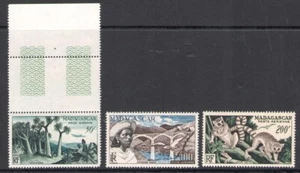 1954 Madagascar - Airmail No. 75/77 - Aspects of Madagascar - MNH** - Picture 1 of 1