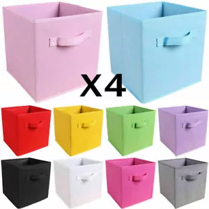 2/4/6/8er Set Aufbewahrungsbox Spielkiste Regalkorb Faltkiste Korb Stoff Box - Bild 1 von 120