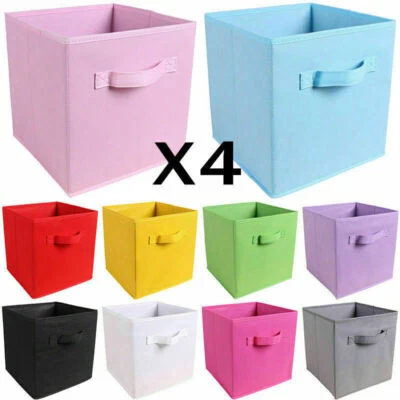 2/4/6/8er Set Aufbewahrungsbox Spielkiste Regalkorb Faltkiste Korb Stoff Box - Bild 1 von 4
