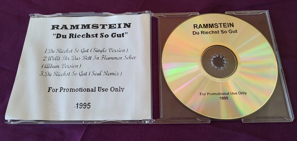 Rammstein Promo CD Acetate Du Riechst So Gut 95 - Image 1 of 1