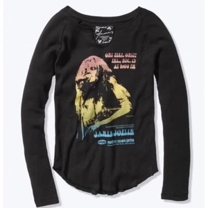VICTORIA'S SECRET PINK JANIS JOPLIN RETRO LONG SLEEVE BAND WAFFLE TEE XS S M L - Picture 1 of 2