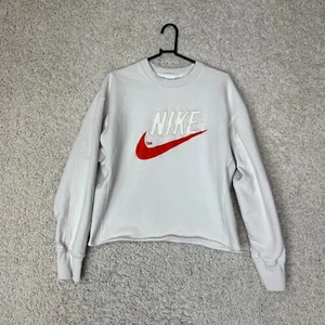 Felpa pullover piccola Nike Sportswear retrò French Terry Crew DO8891-030 - Foto 1 di 10